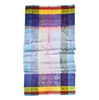 Benedetto Damen Modischer Langer Sommer-Seidenschal aus Modal mit Paisley-Muster und Jacquard-Webtechnik, AZO-frei gefärbt, Traditioneller Schal