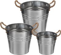 Pots à fleurs galvanisés, jardinières, décoration de balcon, pots de plantes durables et élégants pour l'extérieur, conteneurs à suspendre au mur, sculptés à la main, DCI