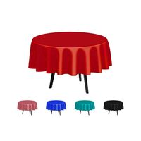 Nappes jetables en PE léger et imperméable de qualité supérieure Leos pour fêtes, banquets, événements et traiteurs – 52x108 pouces – Style moderne