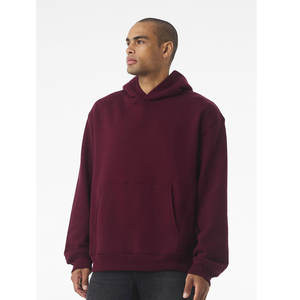 Bella toile sweats à capuche impression broderie toile unisexe pull polycoton polaire coupe ample sweat/sweat à capuche - Product Image 1