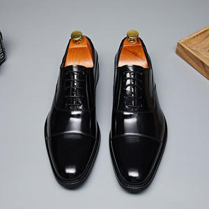 Chaussures en cuir imperméables avec doublure anti-odeur et absorption des chocs, chaussures de travail pour hommes, chaussures de tous les jours - Product Image 4