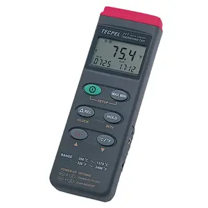 Tecpel termômetro digital DTM-317 tipo k, logger de dados usb, medidor de temperatura de canal único