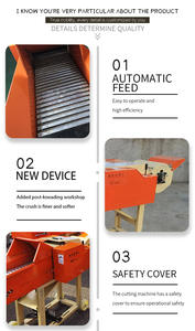Équipement multifonctionnel d'acier inoxydable de mini <span class=keywords><strong>machine</strong></span> de coupeur de paille de productivité élevée pour la nouvelle ferme agricole d'alimentation des animaux d'herbe - Product Image 2