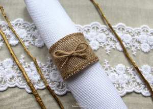 Anneaux de serviette modernes écologiques multi-matériaux pour la décoration de table - Product Image 6