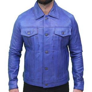 Venta al por mayor personalizada estilo Varsity chaqueta de cuero genuino para los hombres XL tamaño de alta calidad abrigo de invierno hecho en Pakistán de moda - Product Image 2