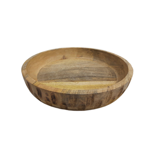 Bol de fruits de forme ronde en bois de nouvelle conception fini naturel pour la maison de table et les hôtels nourriture et collations bols de service faits à la main - Product Image 3