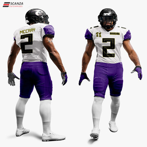 Unisex XXL Custom Heat-Transfer Printing American Football Jersey Tops OEM Print Short Sleeves Plus Size Adult Breathable Quick - Product Image 3