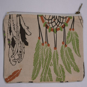 Sac cadeau de stockage de cordon de lin de coton recyclé biologique multifonctionnel pour femmes pour le voyage de bijoux de maquillage-doux écologique - Product Image 1
