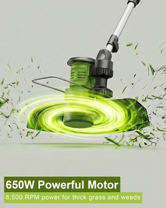 <span class=keywords><strong>Tagliabordi</strong></span> Elettrico Senza Fili, Attrezzo da Giardino, <span class=keywords><strong>Decespugliatore</strong></span> Leggero con Alimentazione Automatica della Filo, Tagliaerba con Batteria Ricaricabile 21V - Product Image 3