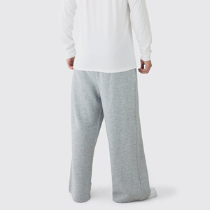 Personnalisé pour Toile Casual Baggy Washed Pants Wholesale Flare Wide Leg Men's Sweatpants - Product Image 3