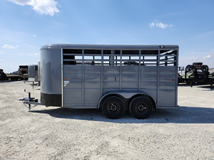 Remorque pour bétail de 16 pieds, capacité 7000 lb, remorque à attelage direct en acier avec rampe pour bétail agricole, à vendre - Product Image 4