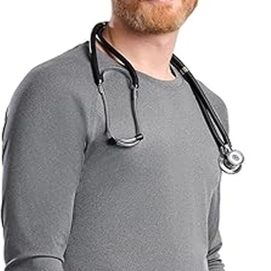 ชุดยูนิฟอร์มพยาบาลชายแบบสั่งทำพร้อมโลโก้ เสื้อผ้าแพทย์สำหรับโรงพยาบาล ชุดสครับผ้ายืด เสื้อซับในสำหรับพยาบาล - Product Image 3