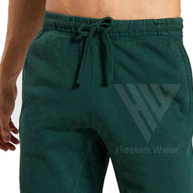 Pantalons de survêtement décontractés pour hommes de haute qualité en coton 100% léger à séchage rapide avec cordon de serrage et logo personnalisé - Product Image 4