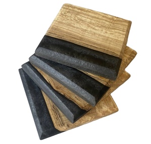 Sous-verres de conception artistique en résine de couleur blanche et bois de manguier pour boissons Fournitures d'hôtel et de restaurant Design unique fait à la main - Product Image 4