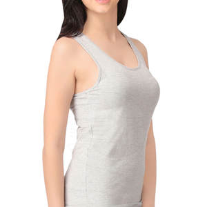 Camiseta sin mangas de mujer de diseño personalizado de la mejor calidad al por mayor de fábrica Tallas grandes Patrón sólido transpirable para el verano - Product Image 4