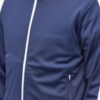 Veste de survêtement homme respirante, coupe-vent, imprimée, écologique, personnalisable, avec fermeture éclair intégrale, coupe athlétique, appliqué