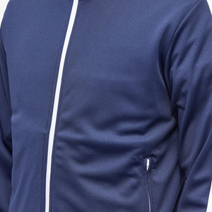 เสื้อแจ็กเก็ตแบบมีซิปสำหรับผู้ชายระบายอากาศได้ดีเสื้อออกกำลังกายแบบปรับแต่งได้เสื้อโค้ทสำหรับใส่ออกกำลังกายในยิมพร้อมโลโก้ของคลับและยี่ห้อ - Product Image 6