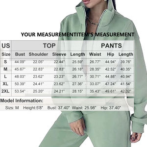 Survêtement à demi-fermeture éclair en polaire pour femmes, sweat à capuche décontracté et chaud pour femmes, sweat à capuche de sport style fitness - Product Image 3