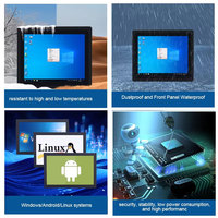 Panel PC Industrial con Pantalla Táctil Multitáctil Resistiva Capacitiva Integrada, Montado en VESA, Impermeable IP65