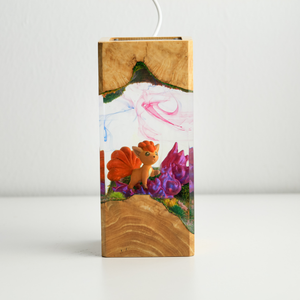 Anime Lamp, Epoxy Resin Lamp, Custom Epoxy Resin Lamp, Resin Wood Art Lamp, Custom Night <b>Light</b>, Handmade Gift, <b>Christmas</b> Gift - Product Image 1