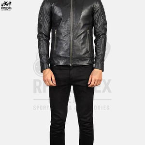 แจ็กเก็ตหนังสำหรับผู้ชายแจ็กเก็ตหนังแฟชั่นผลิตจากประเทศปากีสถาน - Product Image 2