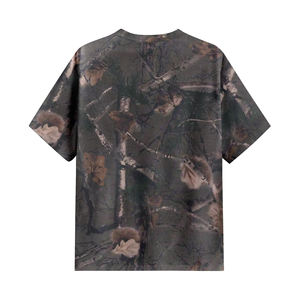 Camiseta de Camuflaje con Diseño de Selva para Senderismo, Cuello Redondo, Manga Corta, Holgada, Transpirable, de Algodón - Product Image 2