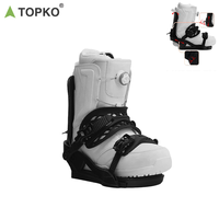TOPKO Sangle de fixation de chaussure de ski unisexe réglable de haute qualité pour adultes Fixation de snowboard avec bride à la cheville