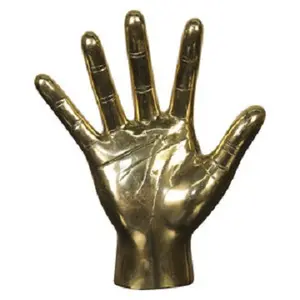 추상 장식 바 인형 입상 인형 조각 인간의 손바닥 수제 황동 알루미늄 조각
