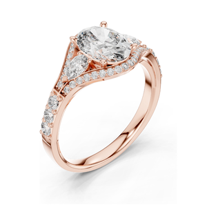 Anillo de Diamante Cultivado en Laboratorio de 0.316 CT para Mujer, Claridad VVS-VS EF, Oro de 18KT, 14KT, 10KT y Plata 925, Oro Rosa, Amarillo y Blanco - Product Image 4