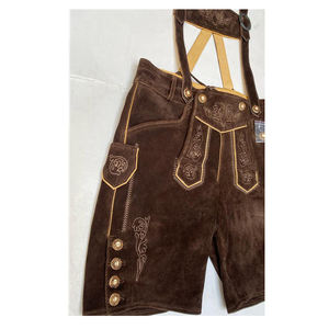 Pantalones cortos de fiesta de disfraces de Lederhosen bávaro para hombre, estilo sólido, alemán, austriaco, callejero, alemán, austriaco - Product Image 5