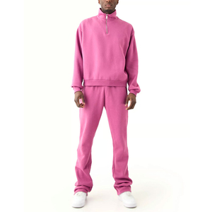 Conjuntos Deportivos Casuales de Invierno para Hombre, 100% Algodón, Tejido de Punto Estampado, Secado Rápido, Proveedor Directo de Fábrica, Ropa para Correr - Product Image 4