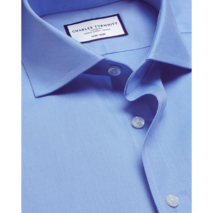 เสื้อเชิ้ตลำลองคอปกผ้าฝ้าย100% สำหรับผู้ชายยืน puppytin งาช้างยับไม่ยับคลาสสิกผ้าทอลายทแยงไม่รีด - Product Image 2