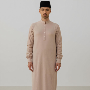 Jubah al por Mayor Directo de Fábrica, Informal para Mujer, Otoño, Tejido de Punto, Moderno, con Pliegues en el Pecho, Sin Plancha, Tela Fresca, Corte Regular, Raya 2025, Disponible en Stock - Product Image 5