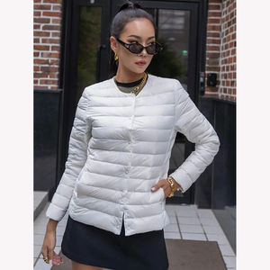 Women's Puffer <b>Jacket</b> Latest Design Winter Warm Waterproof High Quality Full Zipper Women's Puffer <b>Jacket</b> - Product Image 5