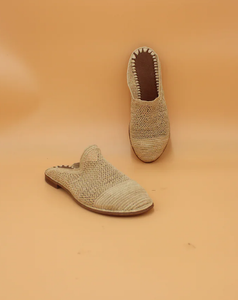 Chaussons en raphia naturel coustmized - Product Image 3