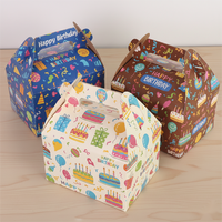 Boîtes cadeaux en papier personnalisées, colorées, nouveau design, pour fêtes, boîtes à biscuits, anniversaires, grand format, avec pelliculage mat, gaufrage et éponge