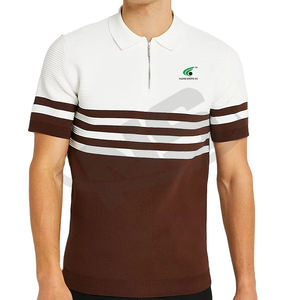 Polos de hombre de último estilo, venta al por mayor, polos de manga corta con patrón sólido, ropa de calle de tela de secado rápido, ropa de verano - Product Image 1