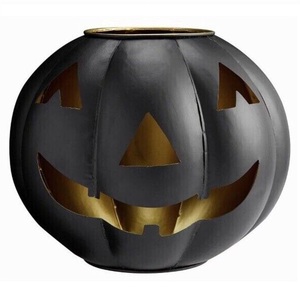 Décoration de citrouille d'Halloween noire empilée moderne et contemporaine, lanterne à citrouille à étages durable, ornement de table, vente en gros, décoration de la maison - Product Image 3