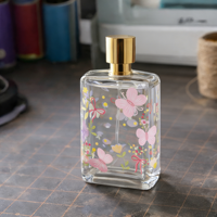 Autocollants d'étiquettes UV personnalisés en métal 3D imperméables avec logo privé, étiquettes de luxe pour cosmétiques, flacons en verre, huiles, parfums