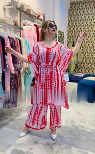 NUEVO DISEÑADOR PARTY WEAR IMPRESIÓN DIGITAL KAFTAN CON PALAZO - Product Image 2