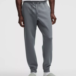 กางเกงวอร์มลำลองทรงหลวมสไตล์สปอร์ตสำหรับผู้ชาย ผ้าวาฟเฟิล แฟชั่น กางเกงแทรค ยืดหยุ่น น้ำหนักเบา ผ้าฝ้าย 100% ทรงตรง - Product Image 1