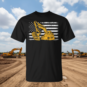 T-shirt d'opérateur de matériel lourd (excavatrice) pour usage promotionnel - Product Image 3