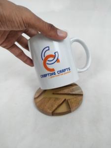 Posavasos Cuadrados de Bambú, Diseño Contemporáneo, Ecológicos, para Café y Té, Hechos en India - Product Image 2