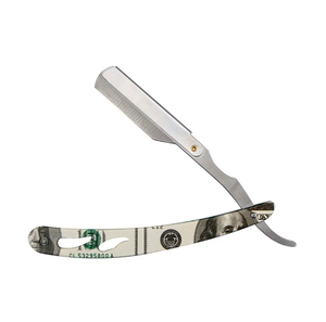 Venta caliente Afeitadora Manual Profesional Colorido Acero Inoxidable Borde Recto Barbero Maquinilla de Afeitar Plegable Barba Industrial - Product Image 4