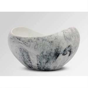 Bol et plat de service en résine écologique polie, artisanat moderne, résistant au lave-vaisselle, personnalisable, pour les fêtes et la maison, fabriqué en Inde - Product Image 4