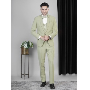 Costume homme 5 pièces de qualité supérieure, vert marine classique, pour mariages, affaires et événements du soir, disponible pour l'exportation - Product Image 1