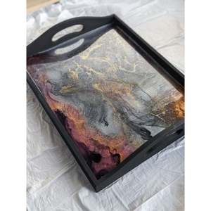 Bandeja de servicio de resina de diseño único puro de una sola pieza con la mejor calidad y material a muy buenos precios - Product Image 2