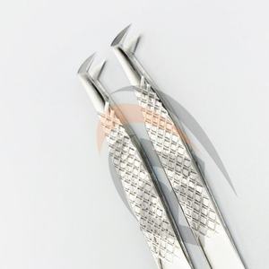 Pince à épiler d'extension de cils en acier inoxydable japonais avec volume de botte avec design en forme de cœur avec poignée en diamant cils pointus durables - Product Image 2