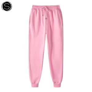 Nouveaux pantalons de survêtement décontractés pour femmes à la mode 100% coton avec poches taille moyenne mode - Product Image 1