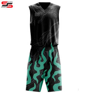 Wholesale Custom Embroidered Basketball Jerseys Premium Stitching Plus <b>Size</b> Breathable Personalized Team Uniforms Hot Sale Bulk - Product Image 4